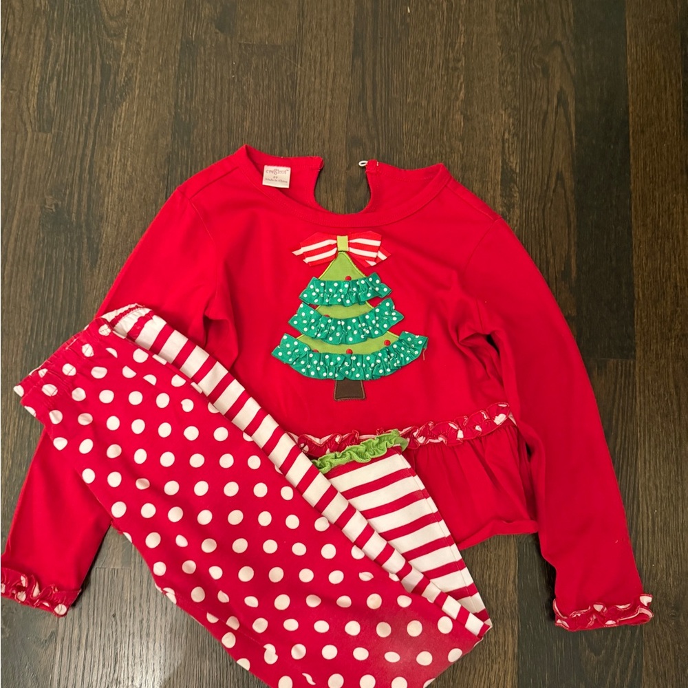 Cre8ions Red and White Polka Dot Set